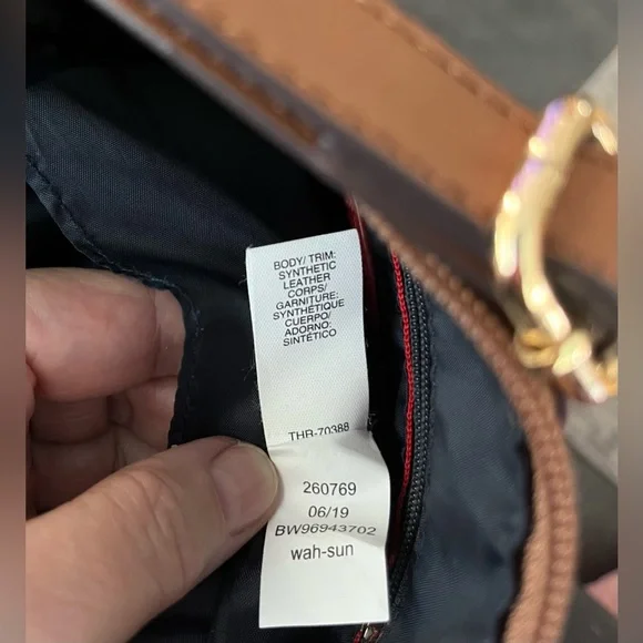 Tommy Hilfiger Brown Logo Crossbody Bag - Picture 10 of 11